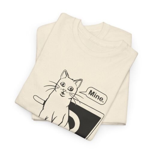 🐱💻 Cat on Laptop Unisex T-Shirt – Productivity? Never Heard of It. - Image 3