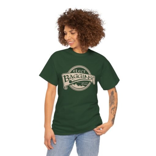 🌿 Elect Baggins for The Shire Unisex T-Shirt – Vote for Second Breakfast - Image 4