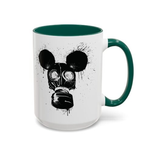 🐭☣️ Gas Mask Mouse Accent Mug – Sip with a Side of Strange - Image 62