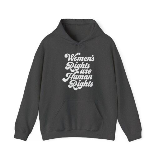 ✊💜 Women’s Rights Are Human Rights Unisex Hoodie – Warmth with a Voice - Image 11