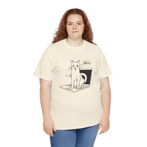 🐱💻 Cat on Laptop Unisex T-Shirt – Productivity? Never Heard of It. - Image 6