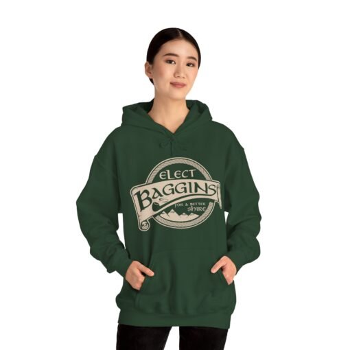 🌿 Elect Baggins for The Shire Unisex Hoodie – Cozy Gear for Campaigning Hobbits - Image 5
