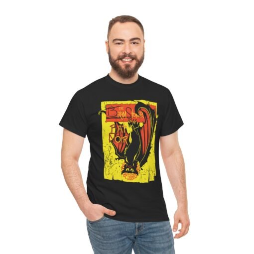 🦇🎩 Bat Noir Unisex T-Shirt – Dark Wings, Classic Mystery - Image 4