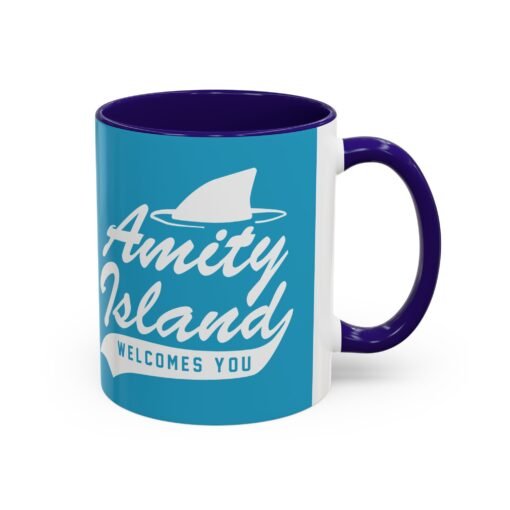 🦈 Amity Island Color Accent Mug – Welcomes You (and the Shark) - Image 10