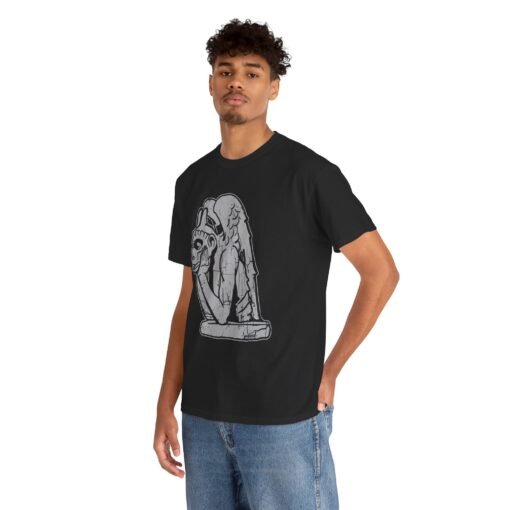 🗿🌙 Gargoyle Gaze Unisex T-Shirt – Stone Cold Guardian Style - Image 5