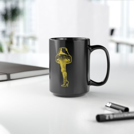 🎄🦵 Major Award Black Mug – Sip With a Touch of Glorious Glow - Image 13