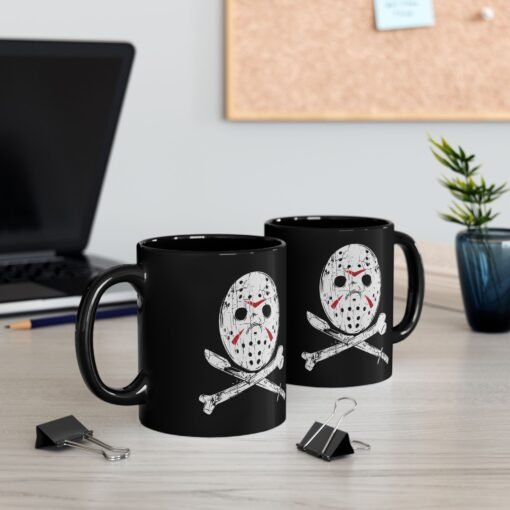 🔪☕ Camp Slasher Black Mug – Brew with a Side of Terror - Image 5