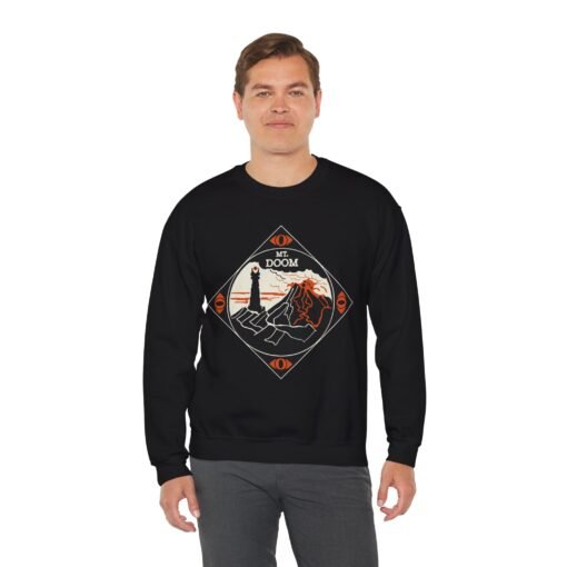 🔥 Mount Doom & Eye of Sauron Unisex Sweatshirt – Dark Elegance for Bold Fans - Image 6