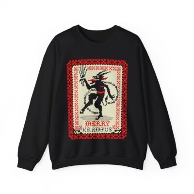 🎄👹 Merry Krampus Unisex Sweatshirt – Cozy, Creepy, Claus’s Worst Nightmare