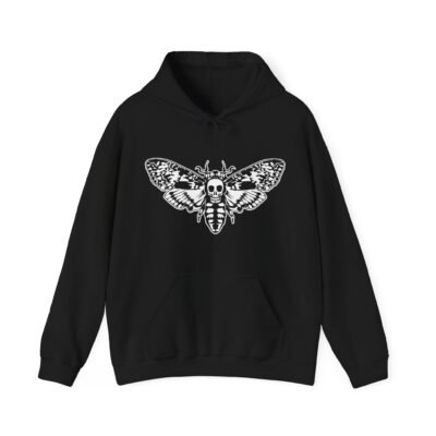 🦋💀 Death's Head Moth Unisex Hoodie – Bold. Mysterious. Unmistakably Cool.