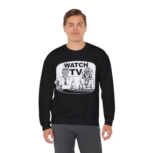 📺👽 Watch TV Unisex Sweatshirt – A Chilling Nod to They Live - Image 5