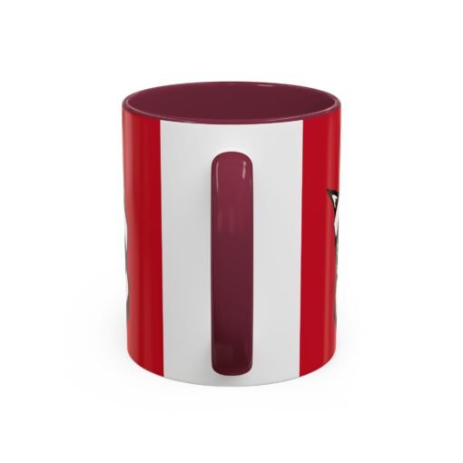 ☕🐱🎄 Elf Kitten Color Accent Mug – Sip with Holiday Whiskers & Cheer - Image 15