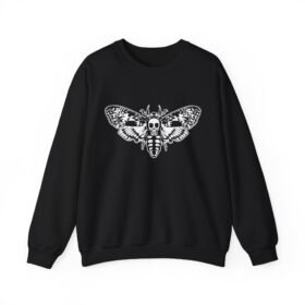 Death's Head Moth - Unisex Sweatshirt – Dark Elegance Meets Everyday Comfort