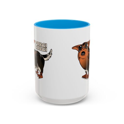 ☕🐶🐧✨ Porgi Corgi Color Accent Mug – Sip with Galactic Cuteness - Image 65