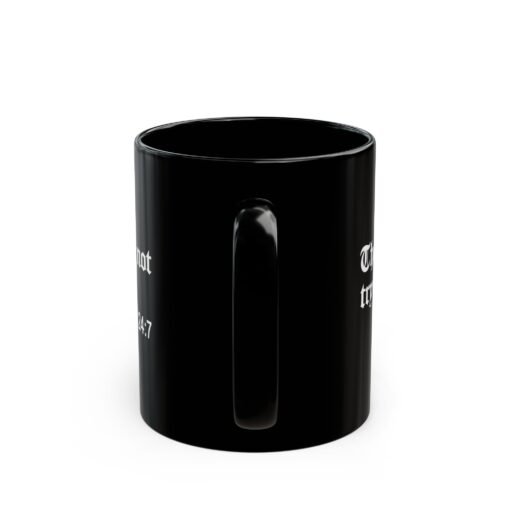 ☕ Thou Shalt Not Try Me - Black Mug – Sip Like a Sassy Saint - Image 5