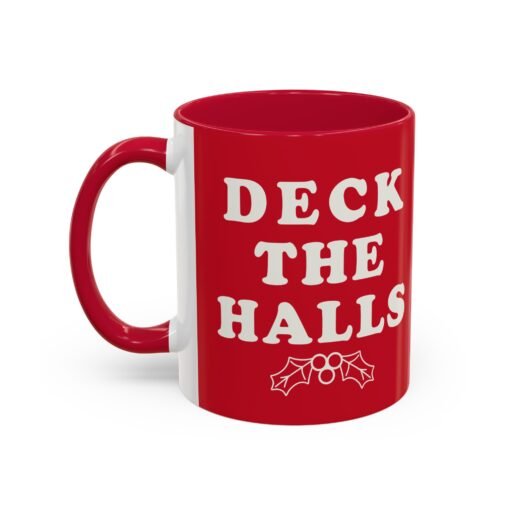 ☕ Deck the Halls Color Accent Mug – Sip Into the Season - Image 24