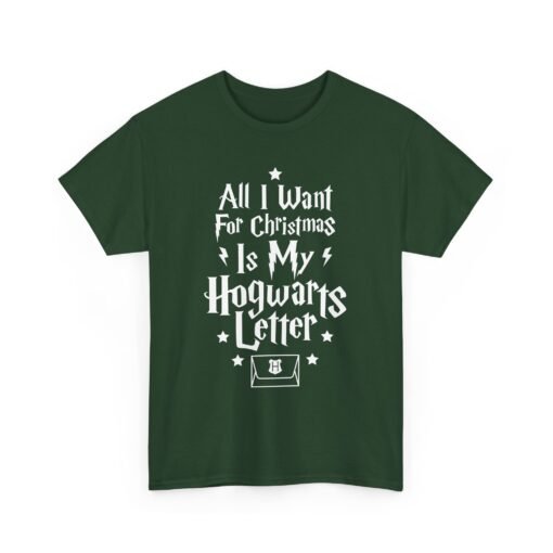 🧙‍♂️🎄 All I Want for Christmas Is My Hogwarts Letter Unisex T-Shirt – A Magical Holiday Wish - Image 15