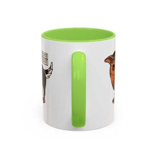☕🐶🐧✨ Porgi Corgi Color Accent Mug – Sip with Galactic Cuteness - Image 27
