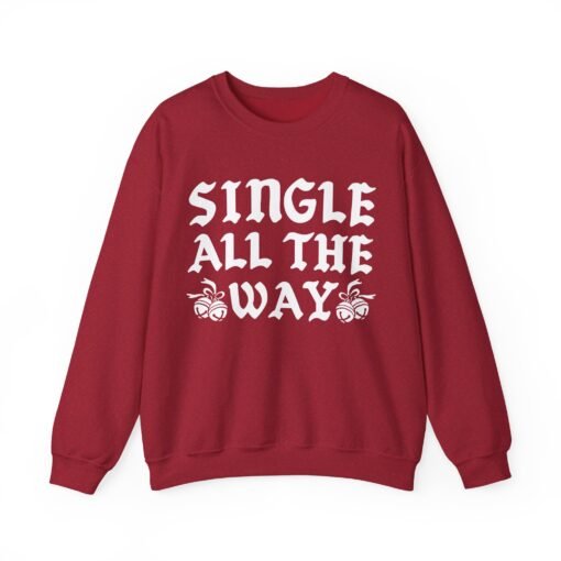 🎄💔 Single All The Way Unisex Sweatshirt – Sleighin’ Solo in Style - Image 19