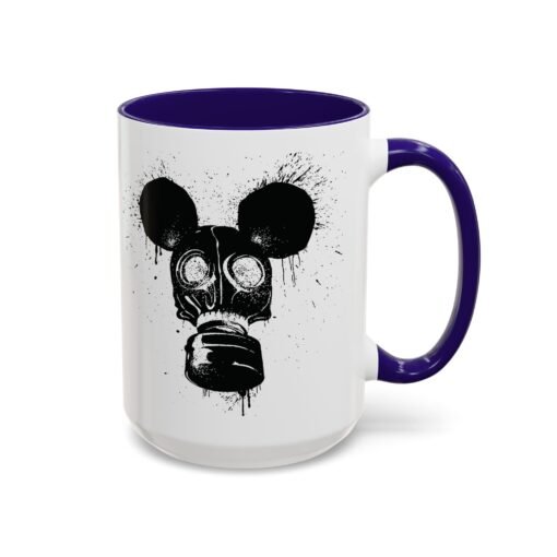 🐭☣️ Gas Mask Mouse Accent Mug – Sip with a Side of Strange - Image 54