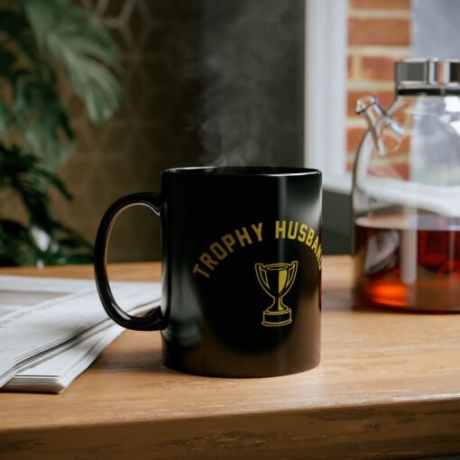 ☕🏆😎 Trophy Husband Black Mug – Sip Like a Winner - Image 6