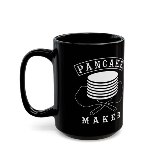 🥞 Pancake Maker Black Mug – Powered by Flapjacks & Sass - Image 9