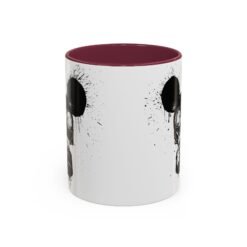 Alternative view of 🐭☣️ Gas Mask Mouse Accent Mug – Sip with a Side of Strange