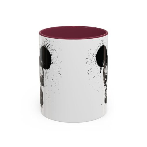 🐭☣️ Gas Mask Mouse Accent Mug – Sip with a Side of Strange - Image 2