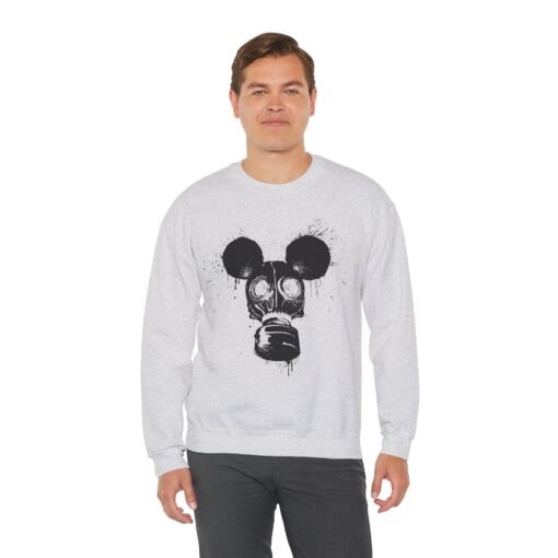 🐭☣️ Gas Mask Mouse Unisex Sweatshirt – Soft, Strange, and Slightly Sinister - Image 6