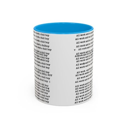 ☕ All Work and No Play Color Accent Mug – A Sip of Madness - Image 25