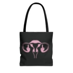 🖕🩷 Ovaries with Middle Fingers Tote Bag – Boldly Carry It All