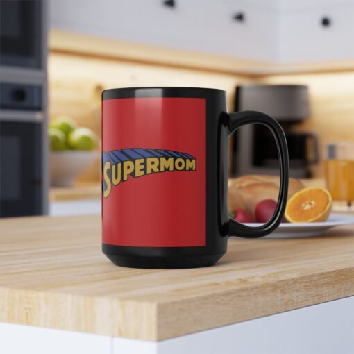 🦸‍♀️ Supermom Black Mug – Fuel for the Everyday Hero - Image 13