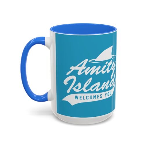 🦈 Amity Island Color Accent Mug – Welcomes You (and the Shark) - Image 36