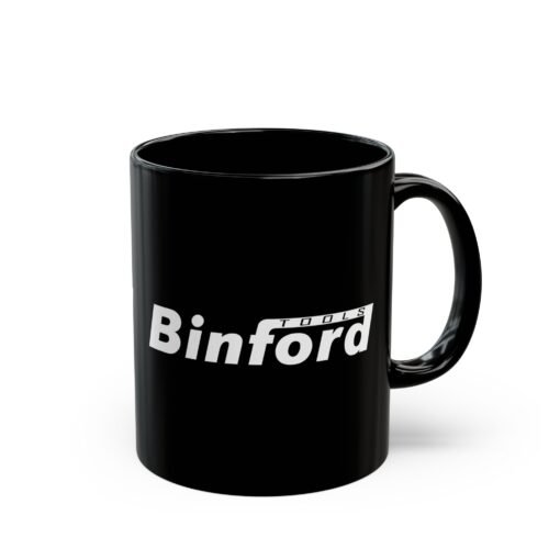 🔧☕ Binford Tools Black Mug – More Coffee, More Power
