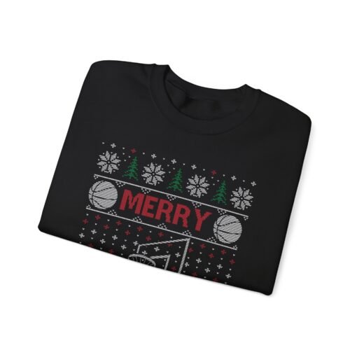 Merry Basketmas | Ugly Christmas Sweater | Unisex | Sweatshirt | Basketball - Image 3