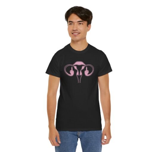 🖕🩷 Ovaries with Middle Fingers Unisex T-Shirt – Bold, Defiant, Unapologetic - Image 6