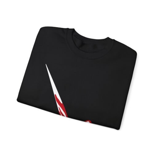 🍭🔪 Candy Cane Shiv Unisex Sweatshirt – Sweet, Sharp & Seriously Festive - Image 3