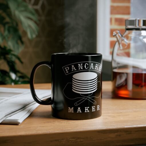 🥞 Pancake Maker Black Mug – Powered by Flapjacks & Sass - Image 6