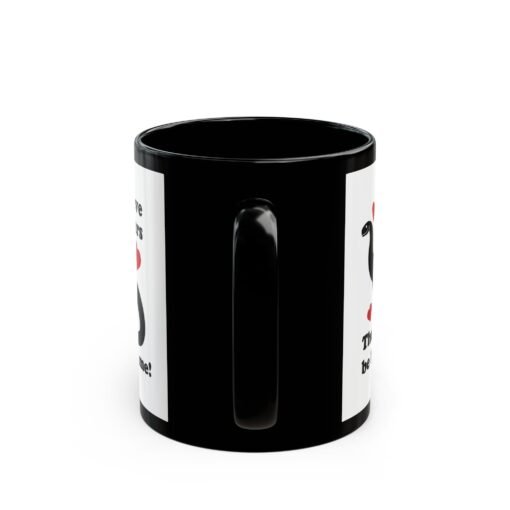☕🦖✨ I Believe in Dinosaurs Black Mug – Jurassic Joy in Every Sip - Image 5