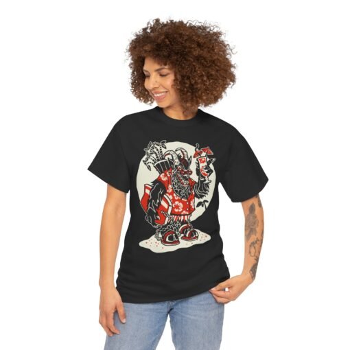 🏖️ Krampus Island Unisex T-Shirt – Naughty List, Meet Paradise - Image 3