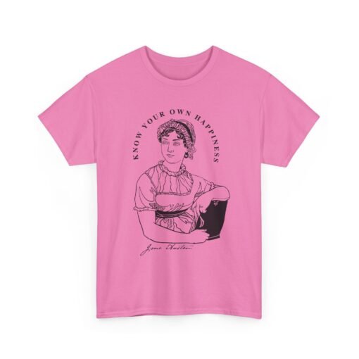 📖🌿 Jane Austen “Know Your Own Happiness” Unisex T-Shirt – Timeless Wisdom, Everyday Style - Image 20