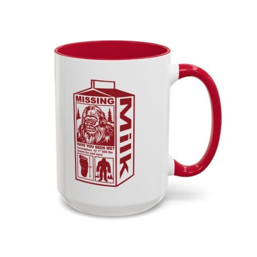 🦶🥛 Missing Bigfoot Color Accent Mug – Sip Like a Legend - Image 22
