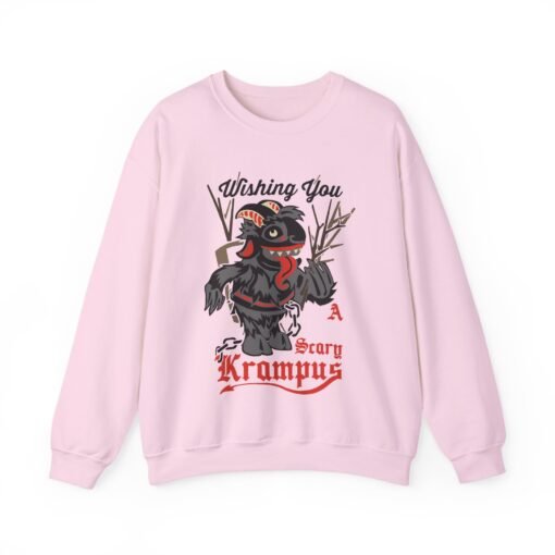 🎄👹 Wishing You a Scary Krampus Unisex Sweatshirt – Cozy Meets Creepy Christmas - Image 13