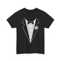 🤵✨ Tuxedo Print Unisex T-Shirt – Fancy Without the Fuss