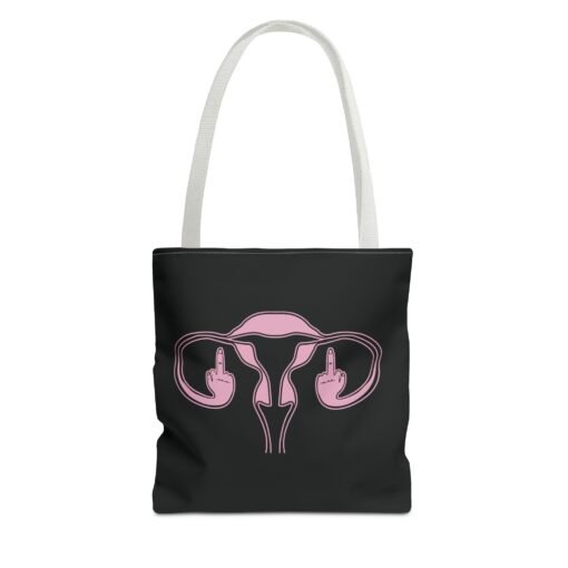 🖕🩷 Ovaries with Middle Fingers Tote Bag – Boldly Carry It All - Image 13