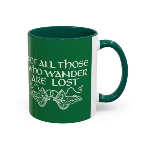 🌿 Not All Those Who Wander Are Lost Mug – Elven-Inspired Sips for the Soul - Image 3