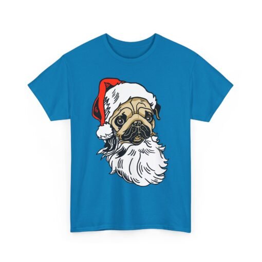 🎅🐾 Pug Santa Unisex T-Shirt – Ho Ho Hilarious Holiday Vibes - Image 16