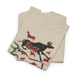 Alternative view of 🐂 Cave Art Bulls Unisex T-Shirt – Ancient Style, Modern Vibes