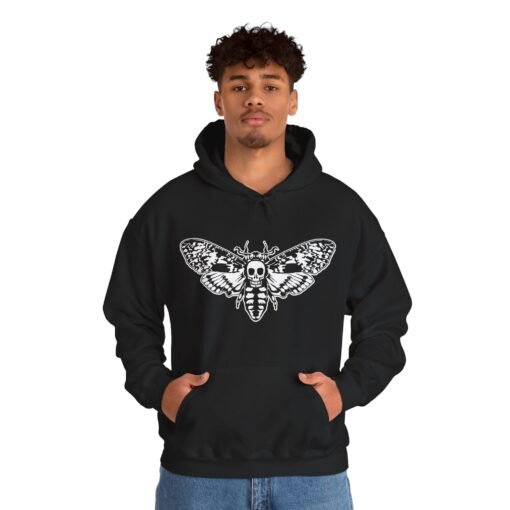🦋💀 Death's Head Moth Unisex Hoodie – Bold. Mysterious. Unmistakably Cool. - Image 3