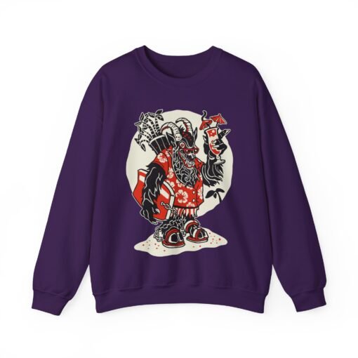 🏖️ Krampus Island Unisex Sweatshirt – Naughty Never Looked So Chill - Image 15